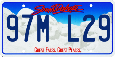 SD license plate 97ML29