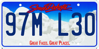 SD license plate 97ML30