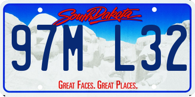 SD license plate 97ML32