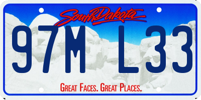 SD license plate 97ML33