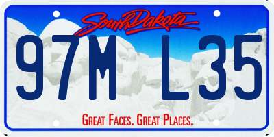 SD license plate 97ML35