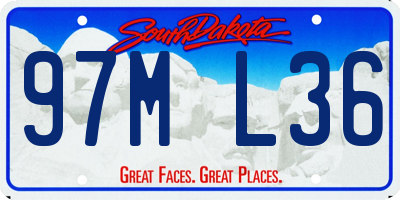 SD license plate 97ML36