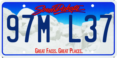 SD license plate 97ML37