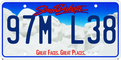 SD license plate 97ML38