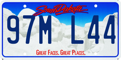 SD license plate 97ML44