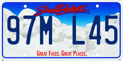 SD license plate 97ML45