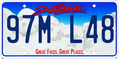 SD license plate 97ML48