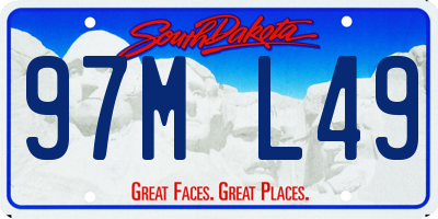 SD license plate 97ML49