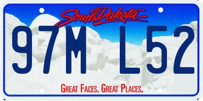 SD license plate 97ML52