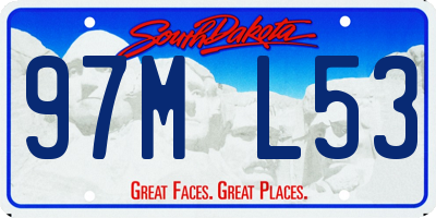 SD license plate 97ML53