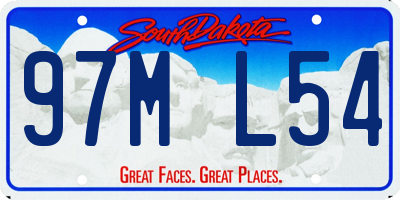 SD license plate 97ML54