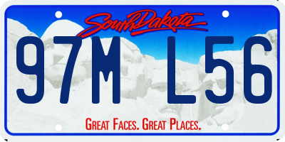 SD license plate 97ML56