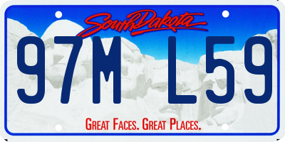 SD license plate 97ML59