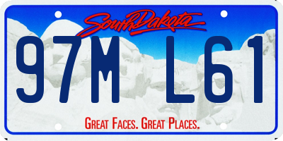 SD license plate 97ML61