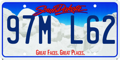 SD license plate 97ML62