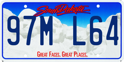 SD license plate 97ML64