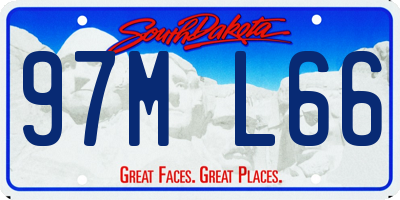 SD license plate 97ML66