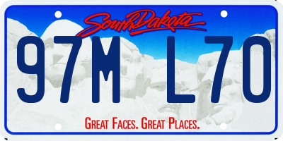 SD license plate 97ML70