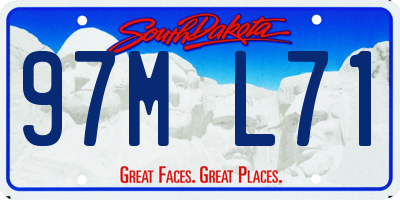 SD license plate 97ML71