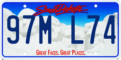 SD license plate 97ML74