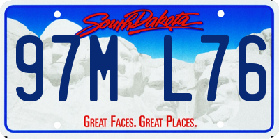 SD license plate 97ML76