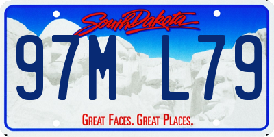 SD license plate 97ML79