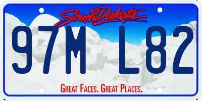 SD license plate 97ML82