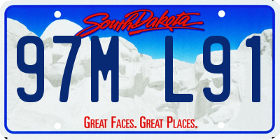 SD license plate 97ML91