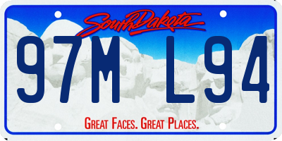 SD license plate 97ML94