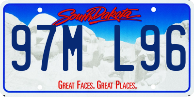 SD license plate 97ML96