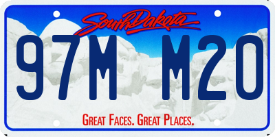 SD license plate 97MM20