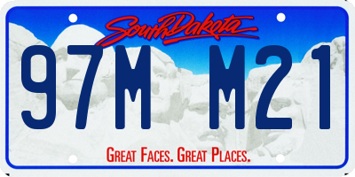 SD license plate 97MM21