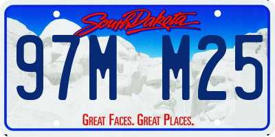 SD license plate 97MM25