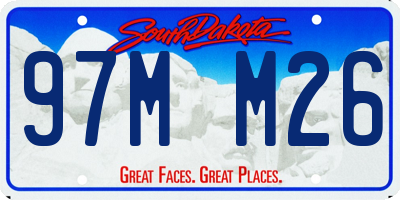 SD license plate 97MM26