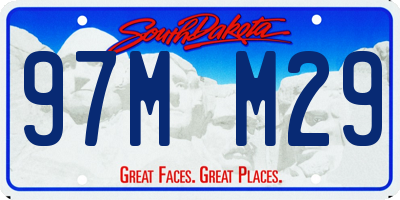 SD license plate 97MM29