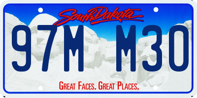 SD license plate 97MM30