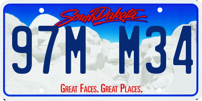 SD license plate 97MM34