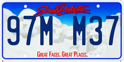 SD license plate 97MM37