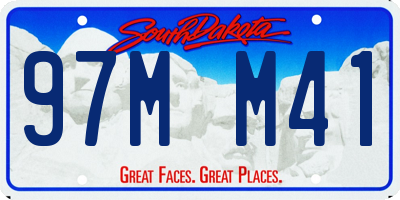 SD license plate 97MM41