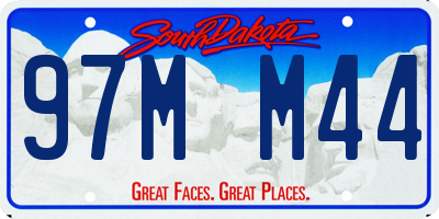 SD license plate 97MM44