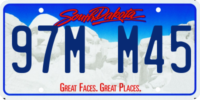 SD license plate 97MM45