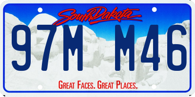 SD license plate 97MM46