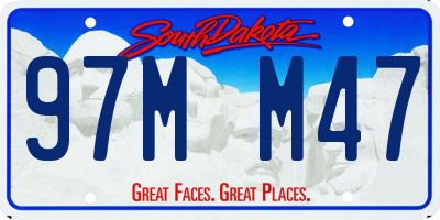 SD license plate 97MM47