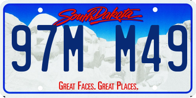 SD license plate 97MM49