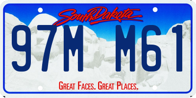 SD license plate 97MM61