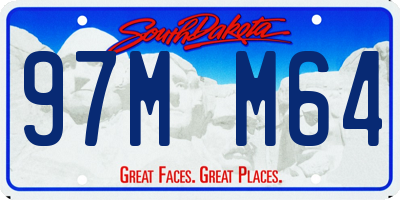 SD license plate 97MM64