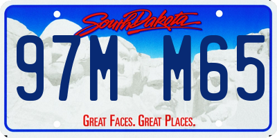 SD license plate 97MM65