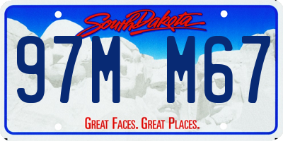 SD license plate 97MM67