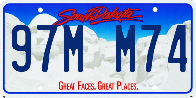 SD license plate 97MM74