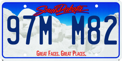 SD license plate 97MM82